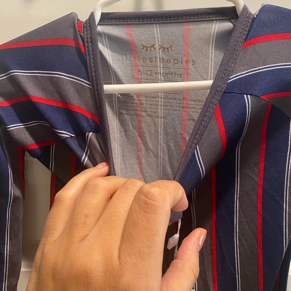 Little Sleepies Father’s Day pajamas pinstripe - Picture 2 of 2